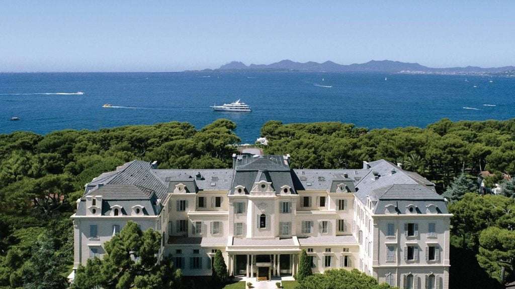 Hotel du Cap-Eden-Roc, in Cap d'Antibes, in the South of France. One of the most a luxurious and famous hotel in the world. A true classical hotel.