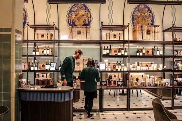 The food hall at Harrods, London