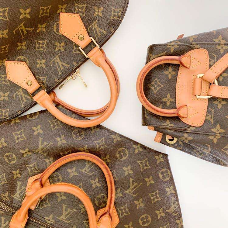 Three Louis Vuitton branded souple monogram bags