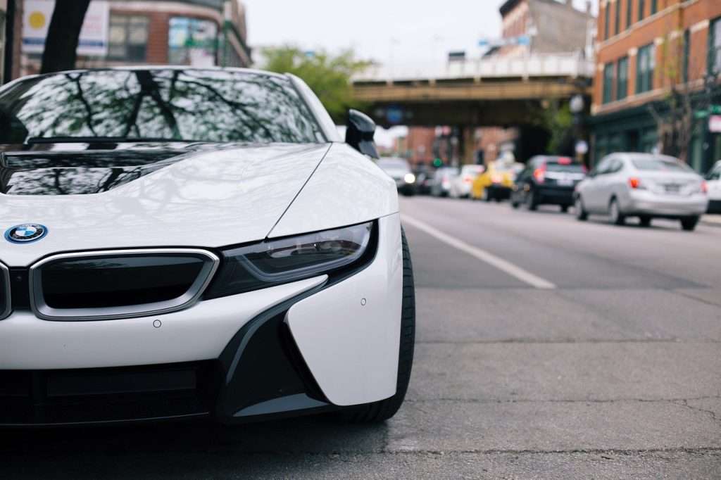 BMW i8 EV car