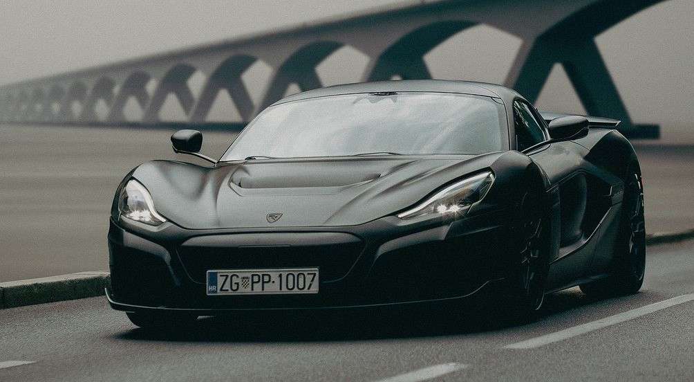 The Rimac Nevara an all-electric sports car designed and manufactured by the Croatian automotive manufacturer Rimac Automobili