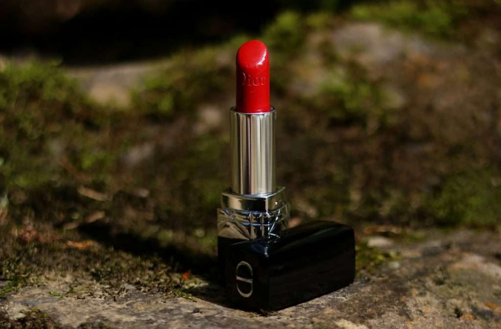 Dior red lipstick