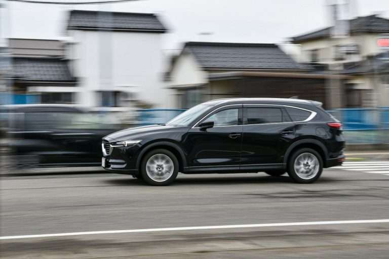 Blue Mazda SUV