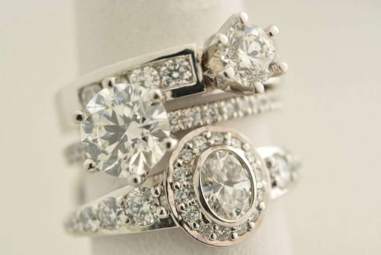 Three diamond rings