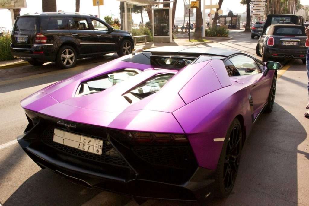 Purple Lamborghini