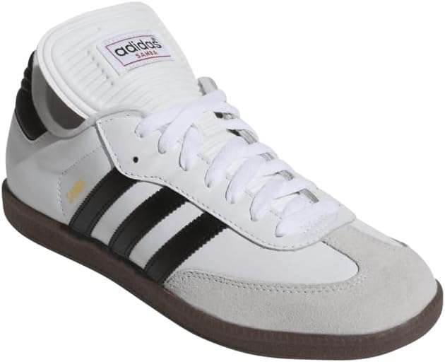 The white adidas Samba is a timeless icon, the Samba Classic is crafted with a full-grain leather upper and suede overlays