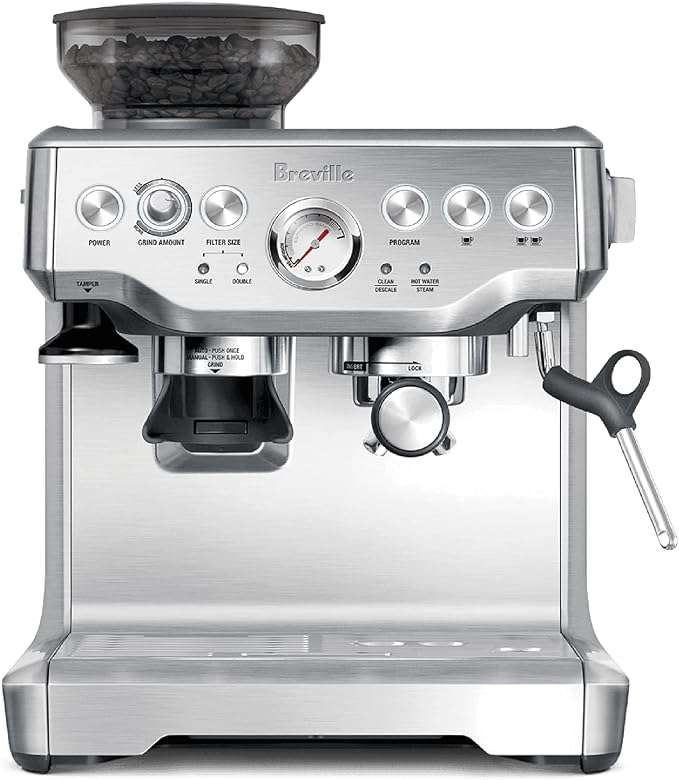 Silver Breville BES870XL Barista Express Espresso Machine
