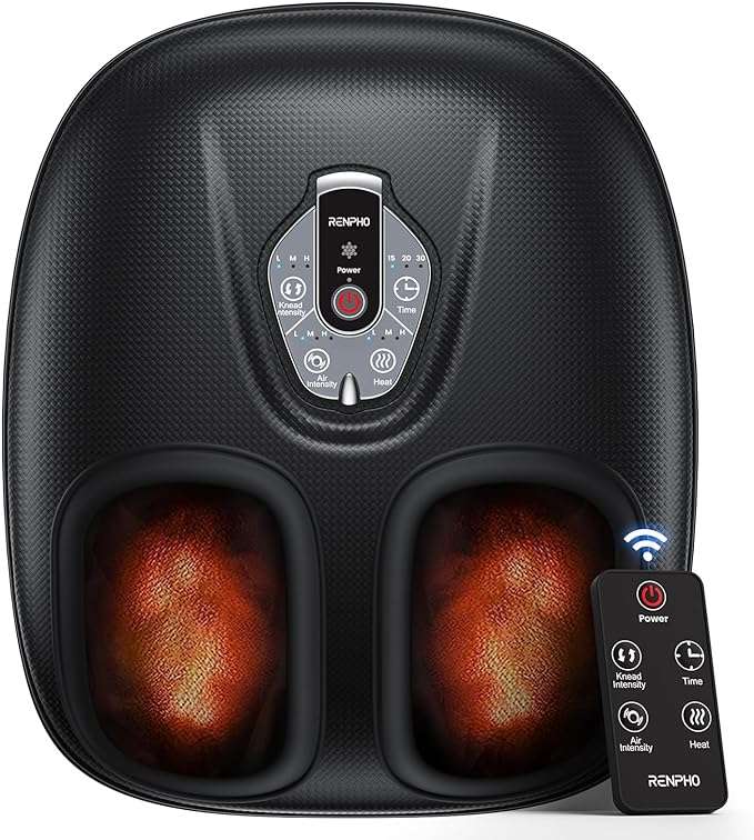 Black Foot Massager with Heat