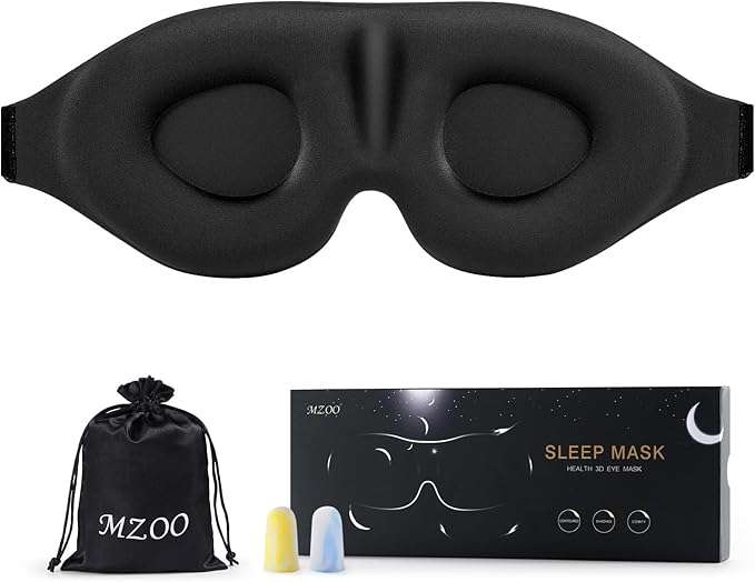 Black flexible Sleep Eye Mask
