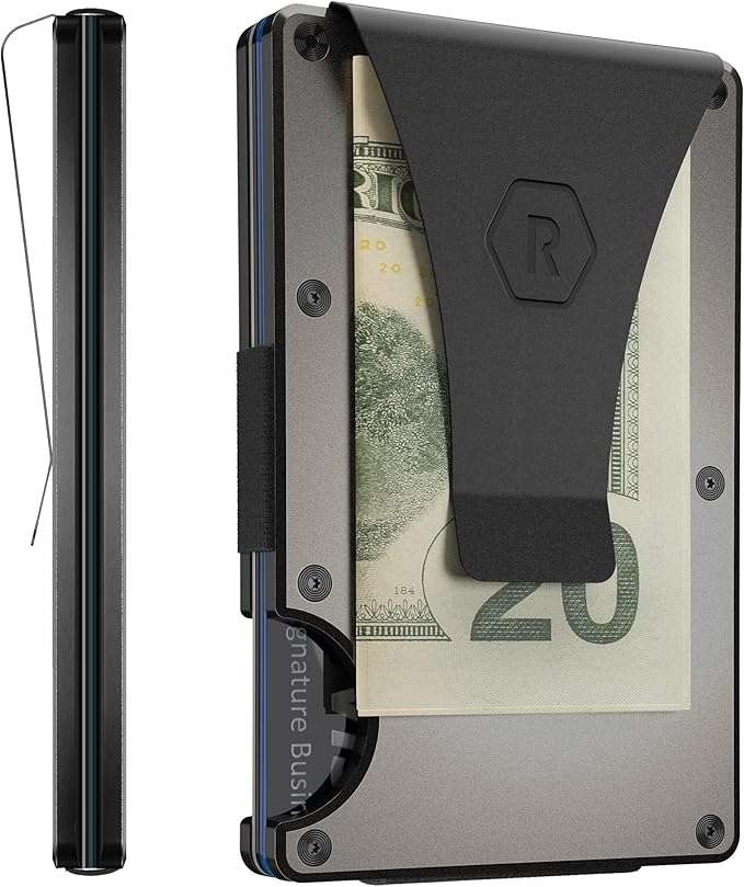 The Ridge Wallet – Built is crafted with military-grade materials, this lifetime-guaranteed wallet is durable and slim, holding 1-12 cards securely