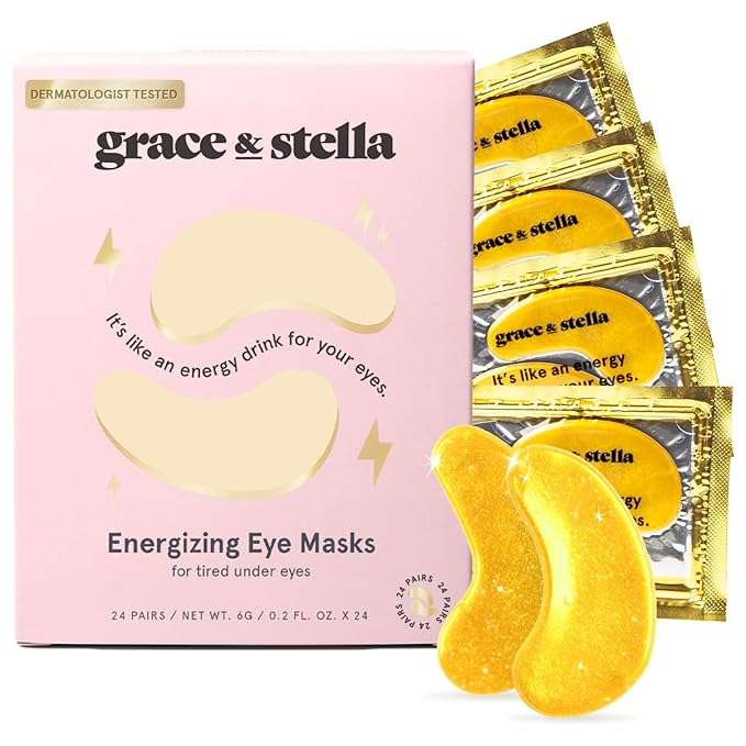 Under eye patches gold colour