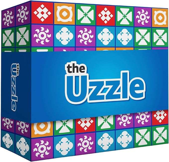 The Uzzle 3.0 Board game is fast-paced and fun for all ages! Features 100 unique puzzles, 4 difficulty levels